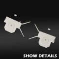 G-plus Lower Fender Retaining Clip Chrome Molding Trim Compatible With 1981-88 Cutlass 4pcs Mounting Retainer Kit Gm 22510423