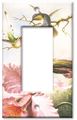 Art Plates Single Gang Rocker Decora Gfci Decorative Metal Wall Plate Heade Orchids And Hummingbirds 