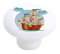 Carolina Hardware And Decor 2245 Pirate Ship Ceramic Cabinet Drawer Knob 