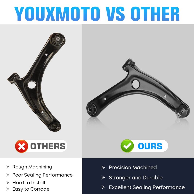 Front Lower Control Arm Kit With Ball Joint For Jeep Compass Patriot 2007 2017 And Dodge Caliber 2012 Driver Passenger Side 2