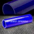 Auto Dynasty 2 Inches To 8 Long Straight 4-ply Turbo Intake Intercooler Piping Silicone Coupler Hose T-clamp Blue