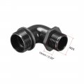 Uxcell M25 Cable Gland 90 Degree Waterproof Ip68 Nylon Joint Adjustable Locknut For 13mm-18mm Dia Wire 2 Pcs