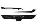 Upper Grille Molding Kit 3 Piece For 2018-2020 Honda Accord Gloss Black Sport Style With Gloss Trim Moldings