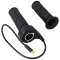 12v-72v Full Twist Grip With 3-pin Waterproof Connector For E-bike Scooter Motorcycle Powersports 