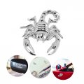 Veemoon 2 Pcs Car Stickers Mirror Decor Decorations Truck Window Decals Ornaments For Rear View 3d Scorpion Anime Sticker Metal