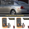 Vipmotoz Rear Red Full Led Side Marker Lights Reflector Lamps Compatible With 2008-2012 Chevy Malibu Clear Lens Chrome Housing