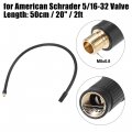 X Autohaux 20 Tire Inflator Air Pump Hose Adapter Extension Locking Chuck Tube Connection For Standard America Valve Without
