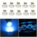 Wljh 10x Ice Blue T3 Neo Wedge Led 3030 Smd Chip 8mm Base Car Dash Instrument Bulb Clock Check Engine Transmission Fasten Seat 