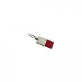 Au-tomotive Gold Leather Key Ring For Acura Mdx Red