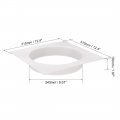 Uxcell 10inch Duct Connector Flange Abs Plastic Air Outlet Inlet Hose Pipe Adaptor For Ventilation Equipment 2pcs