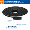 Magzo Door Weather Stripping 1 2 Inch W X 3 8 T Adhesive Foam Tape High Density Total Length 13 Feet 6 5ft Rolls