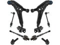 Control Arm Sway Bar Link Tie Rod Kit 8 Piece For 1999-2002 Infiniti G20 
