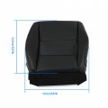 Labwork Front Driver Side Black Perforated Artificial Leather Seat Cover Replacement For 2007 2008 2009 2010 2011 2012 Acura