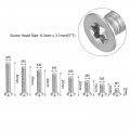 Uxcell M5 Torx Security Screws Kit M5x8 10 16 20 25 30 35 40mm 120pcs 304 Stainless Steel Countersunk Head Tamper Proof Screw W