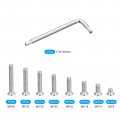 Uxcell M5 Torx Security Screws Kit M5x8 10 16 20 25 30 35 40mm 120pcs 304 Stainless Steel Countersunk Head Tamper Proof Screw W