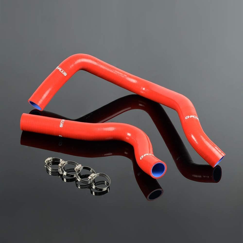 Silicone Radiator Coolant Pipe Hose Kit For Honda Civic 92-95 Sir Sir-ii Del Sol 93-97 Eg6 B16a Red