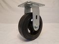 6 X 2 Rigid Caster With Rubber Wheel On Steel Hub 550 Lbs Each 