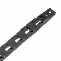 Uxcell Drag Chain Cable Carrier Closed Type With End Connectors R15 7x7mm 1 Meter Plastic For Electrical Cnc Router Machine