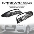 Topteng 2pcs Front Bumper Fog Light Surround Cover Grille For Audi A3 S3 2012-2016 Standard Version Doesn T Fit S-line Style