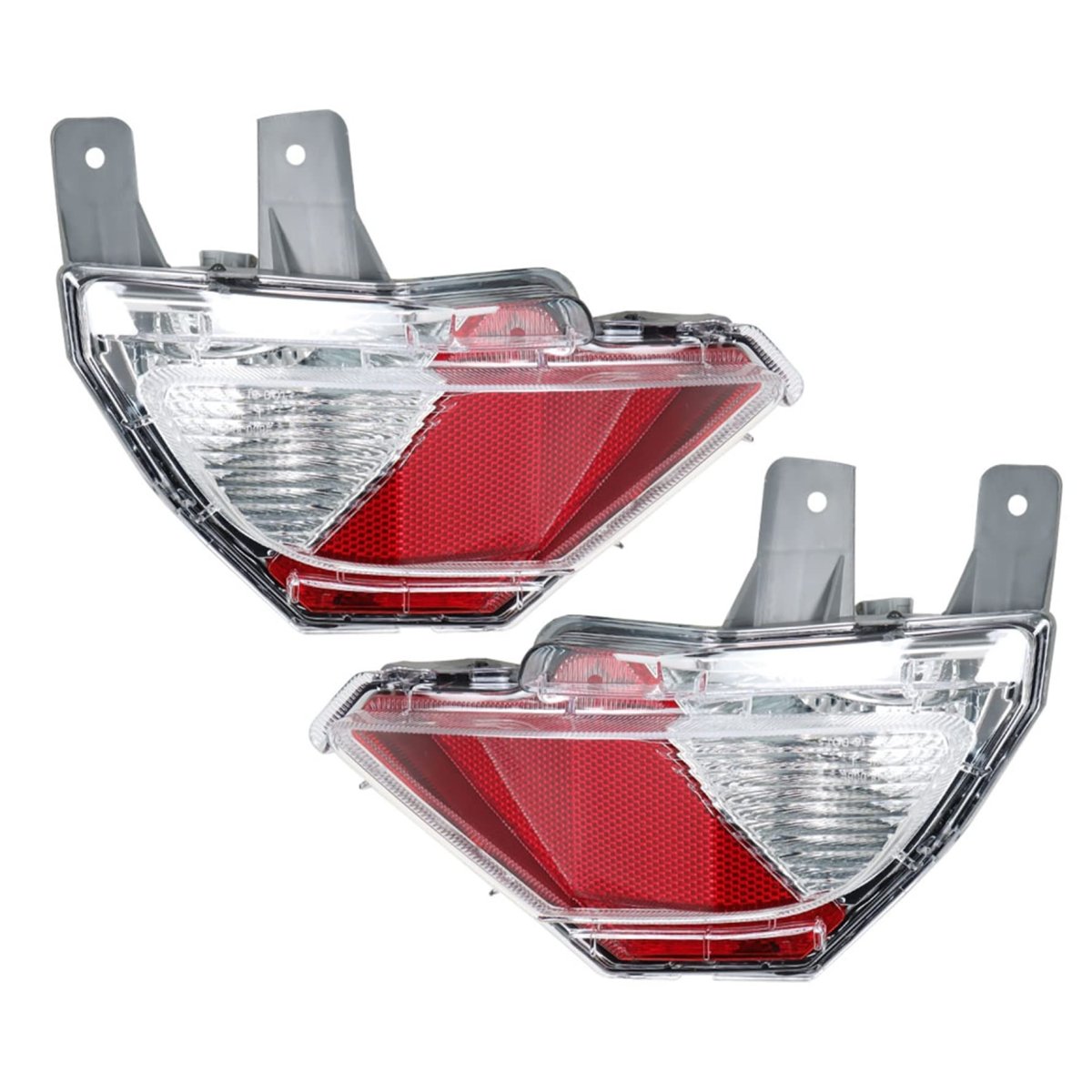 2-pack Rear Bumper Reflector Stop Tail Light Break Replacement For 2016-2018 Rav4 814800r040 To2883107 814900r040