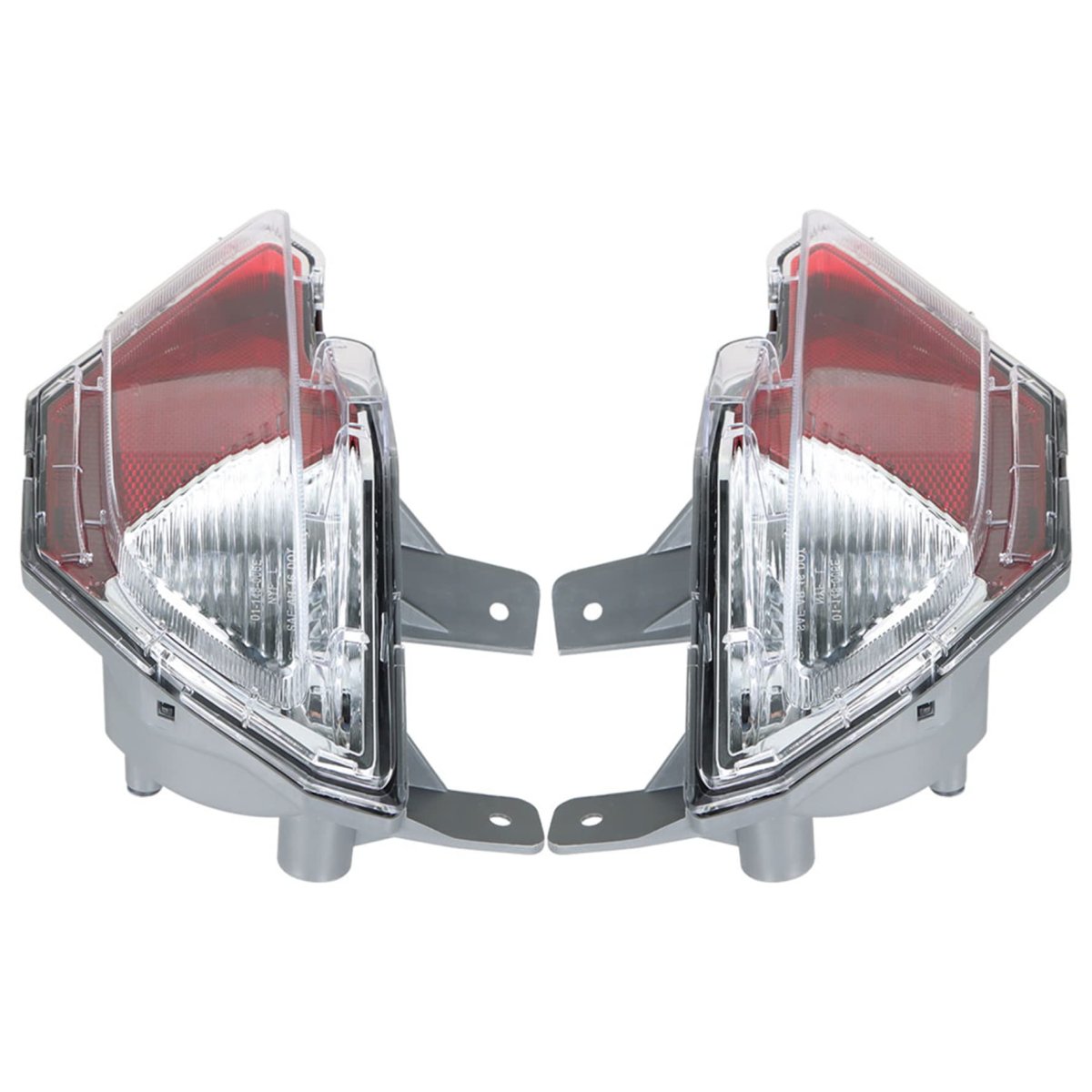 2-pack Rear Bumper Reflector Stop Tail Light Break Replacement For 2016-2018 Rav4 814800r040 To2883107 814900r040
