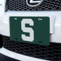 Graphics More Michigan State Block S Novelty Metal Vanity Tag License Plate