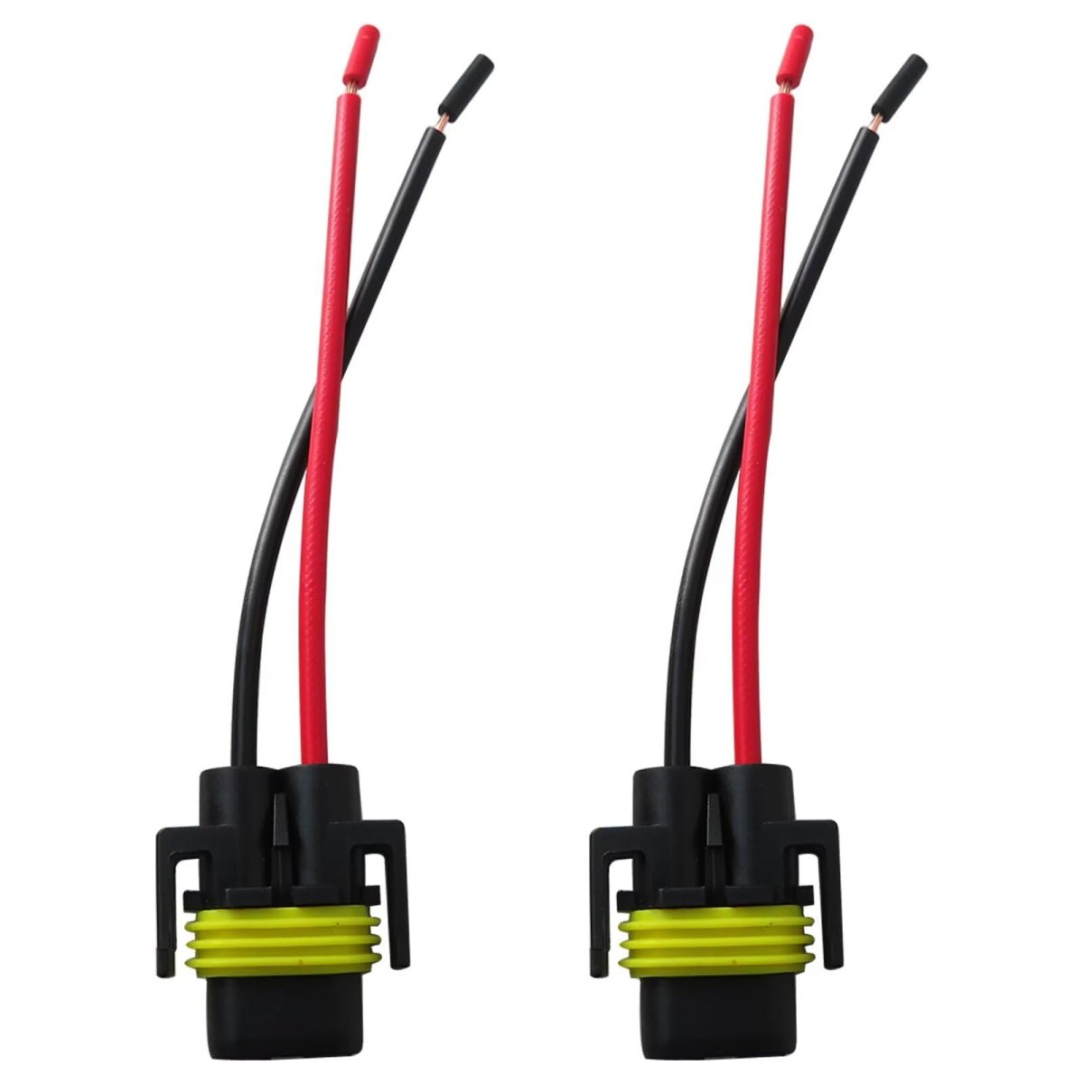 Wire Pigtail Female Fog Light Two Harness Bulb Socket Connector Plug