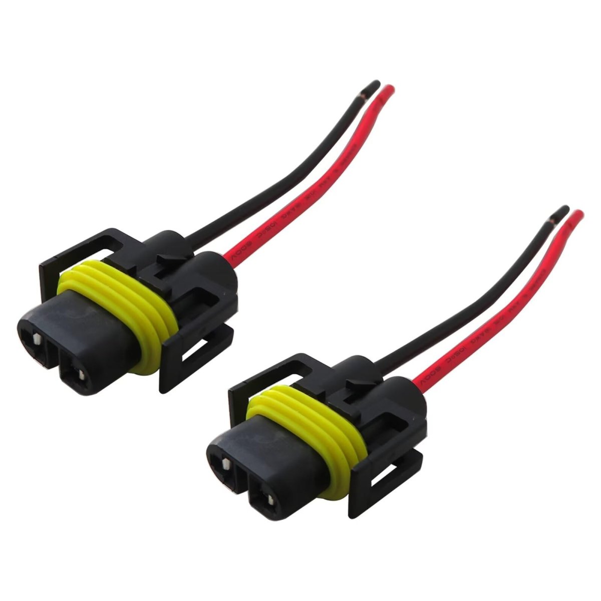 Wire Pigtail Female Fog Light Two Harness Bulb Socket Connector Plug