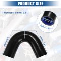 X Autohaux 38mm 1 50 Id 135 Degree Elbow Silicone Reducer Hose Pipe Bend Turbo Water Intercooler Black