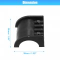 X Autohaux 4pcs Rear Stabilizer Sway Bar Bushing For Polaris Ranger 800 4x4 Efi 2010-2011 6x6 2010-2012