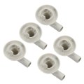 5pcs Air Conditioner Drain Hose Connector Elbow Fitting With Rubber Ring For Mini-split Units And Window Ac Unit 25mm White 