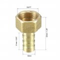 Uxcell Brass Barb Hose Fitting Connector Adapter 10mm Barbed X 3 8 Pt Female Pipe 2pcs