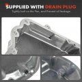 A-premium Lower Engine Oil Pan Compatible With Audi A4 2002-2005 Quattro 2002-2006 A6 2002-2004 V6 3 0l