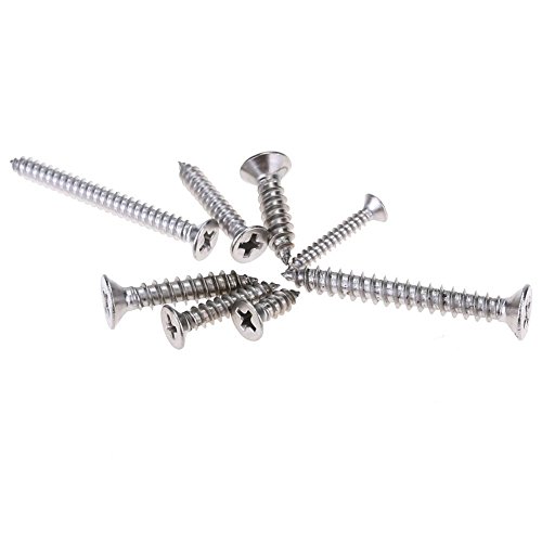 Hilitchi 285-piece Stainless Steel Phillips Flat Head Self Tapping Screw Assortment Kit