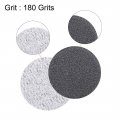 Uxcell 1-inch Hook And Loop Sanding Disc Wet Dry Silicon Carbide 180 Grit 100 Pcs