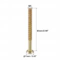 Uxcell M6x65mm Furniture Screw Hex Socket Machine Screws Zinc Plated Fasteners Bolts Half Thread Carbon Steel 15pcs