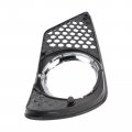 Autokay Front Left And Right Fog Light Chrome Shell With Black Insert Cover Trims For Mercedes Benz C300 W204 08-2011 Set Of 2