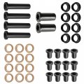 Caltric Rear Suspension Bushings Kit For Polaris Worker 500 1999 2001 2002
