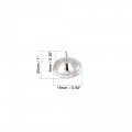 Uxcell Crystal Upholstery Nails Tacks 16m Dia Head 15mm Length Shank For Furniture Sofa Headboards 50 Pcs