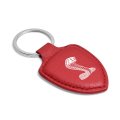 Ford Mustang Cobra Red Shield-shape Style Genuine Leather Key Chain Official Licensed