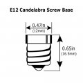 Satco 4 5w Ca11 Candelabra Base Led Replacement Lamp Pack Of 6 -4 69 Inches Length And 1 38 Wide