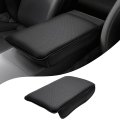 Center Console Armrest Cover For 2020 2025 Tesla Model Y Perforated Pu Leather Cushion Pad Breathable Soft Support Anti Scratch 