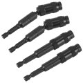 Pivoting Bit Tip Holder 4 Pack 1 Magnetic Screw Drill Pivot Screwdriver Quick Release Hex 