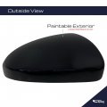 Spieg Passenger Side Mirror Cover Cap Housing Replacement For Hyundai Tucson 2016-2020 Without Signal Paintable Glossy Black Rh