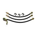 Brake Hose Kit For Late 1964 Ford Thunderbird Front And Rear Drum Brakes Rubber Hoses With Zinc Ends 3 Piece Set Ofm1014a 