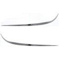 Front Bumper Trim Molding For Mercedes Benz E320 E350 E500 2003 To 2008 Driver And Passenger Side Pair Chrome Plastic 211 
