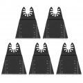 5pcs 65mm Multifunction High Carbon Steel Oscillating Multi Tool Saw Blade For Metal Wood Plastic