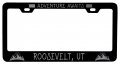 Roosevelt Utah Laser Etched Vanity Black Metal License Plate Frame 
