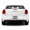 Ipick Image Made For Chrysler Logo In 3d Dark Gray Letters On Black Metal License Plate Frame