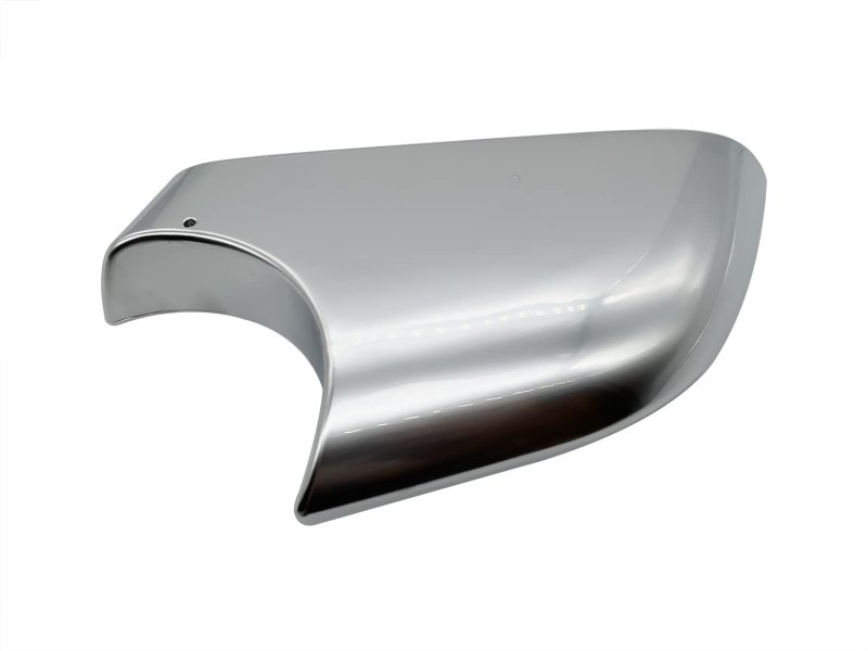 Right Passenger Side Wing Mirror Cover Lower Holder For Tesla Model 3 2017 2018 2019 2020 2021 Silver Abs Chrome Finish